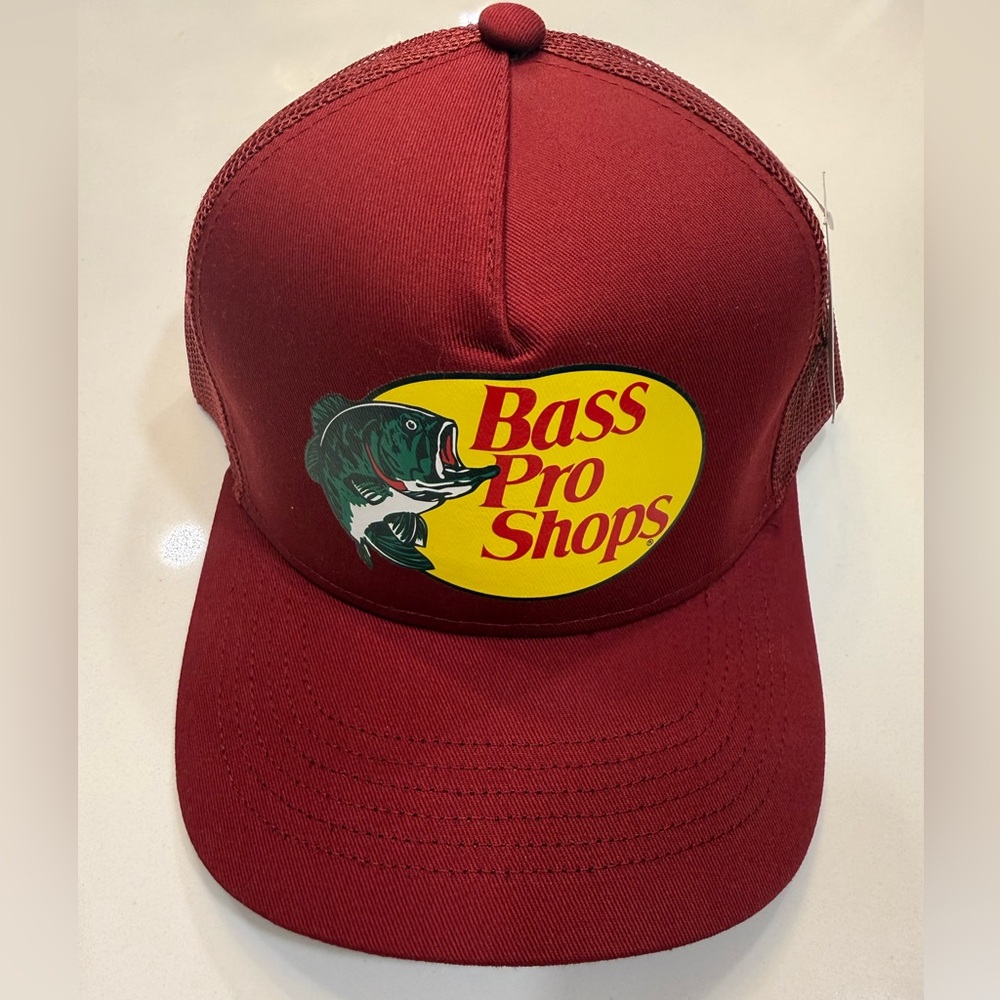 Bass Pro Shops Maroon Hat with Logo